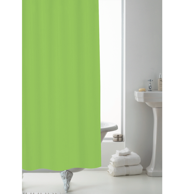 Heavy Duty Shower Curtain Liner, Neon Green Shower Curtain