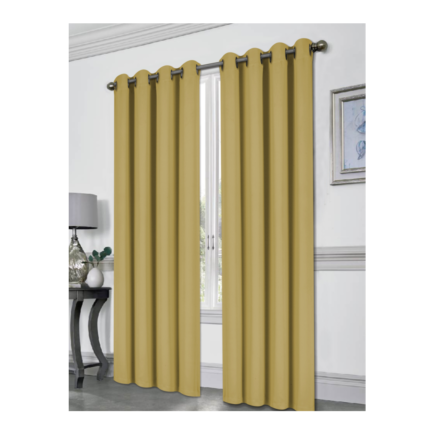 Tessa Gold Grommet Blackout Curtain