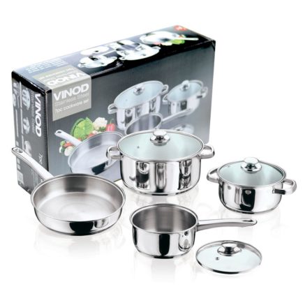 7 Pc Vinod Stainless Steel Cookware Set