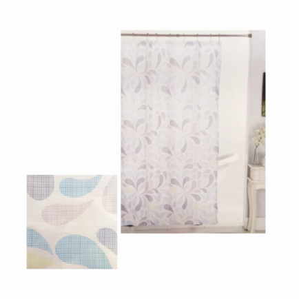 KEILA CANVAS SHOWER CURTAIN