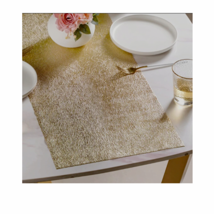 Gold Vinyl Table Runner
