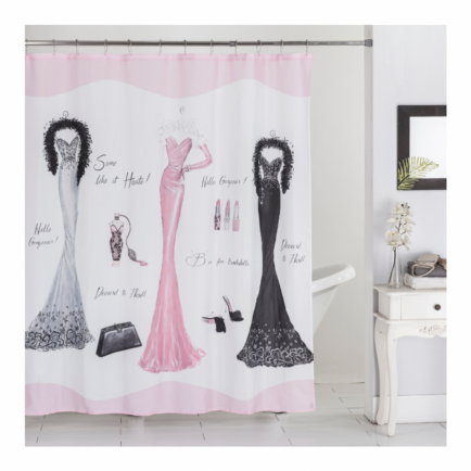 ELEGANT FASHION POLYESTER SHOWER CURTAIN