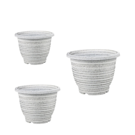 PLASTIC PLANT POT WITH TRAY