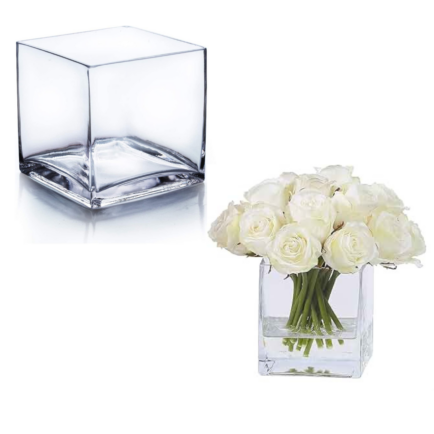 Clear Cube Vase