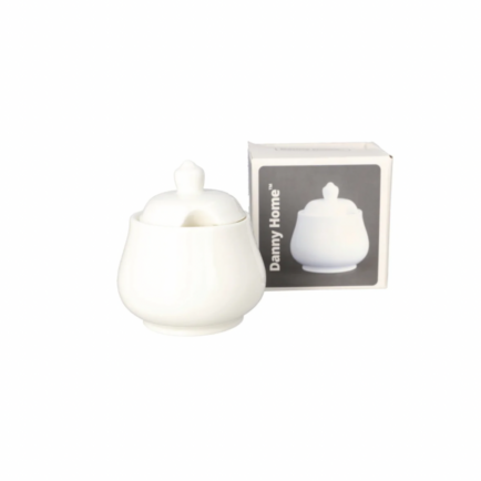 White Ceramic Sugar Pot