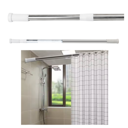 Adjustable Shower Curtain Tension Rod