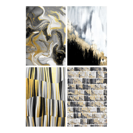 Twilight Wave Assorted Foil Wall Art