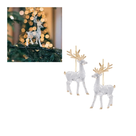 2 Pc Christmas Tree Ornament