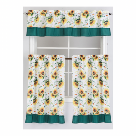 SUNFLOWER 3PC KITCHEN CURTAIN