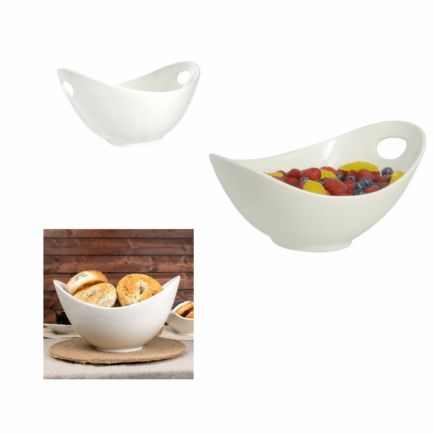 WHITE CERAMIC BOWL