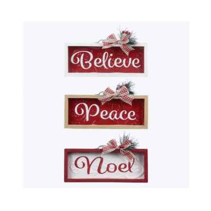 Wooden Frame Table Top Sign
