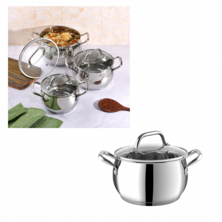 CASSEROLE WITH GLASS LID