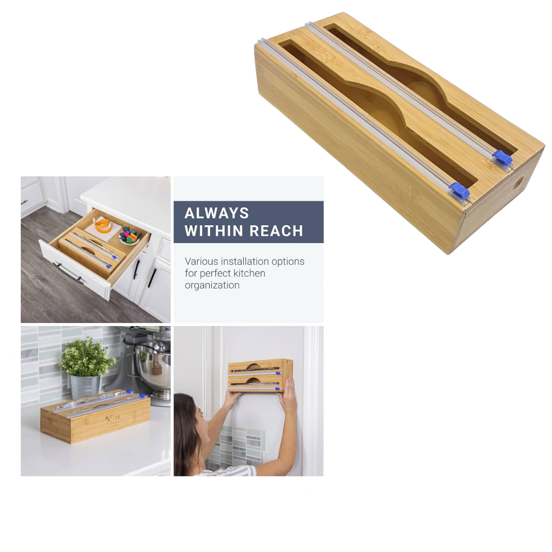 2 IN 1 BAMBOO DISPENSER