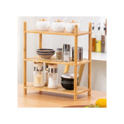 MULTIPURPOSE BAMBOO 3 TIER STORAGE RACK