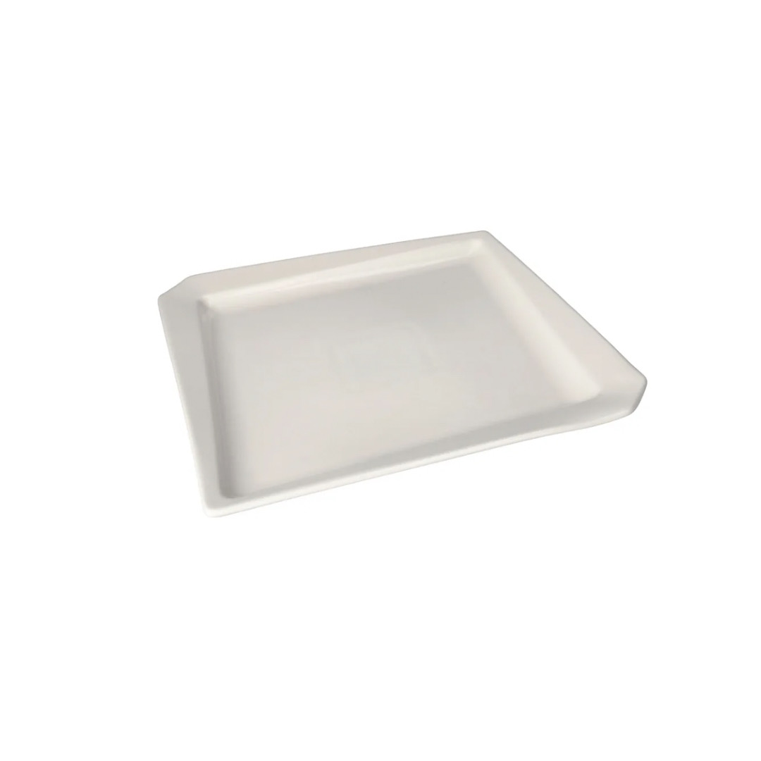 WHITE CERAMIC PLATE