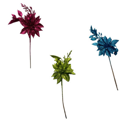Glitter Flower Pick