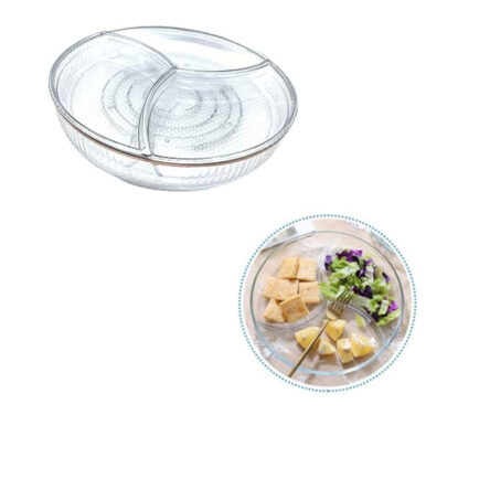 LAZY SUSAN WITH REMOVABLE PARTITIONS