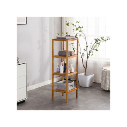 4 TIER BAMBOO STORAGE RACK