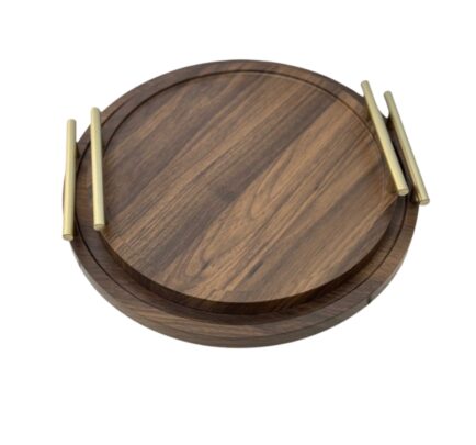 ROUND WOODEN TRAYS