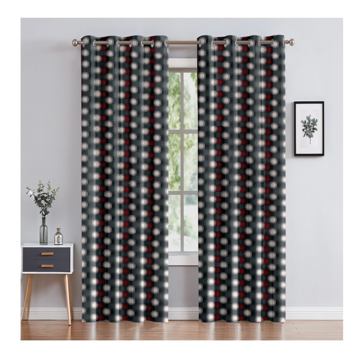 AVERY PRINTED BLACKOUT PANEL CURTAIN