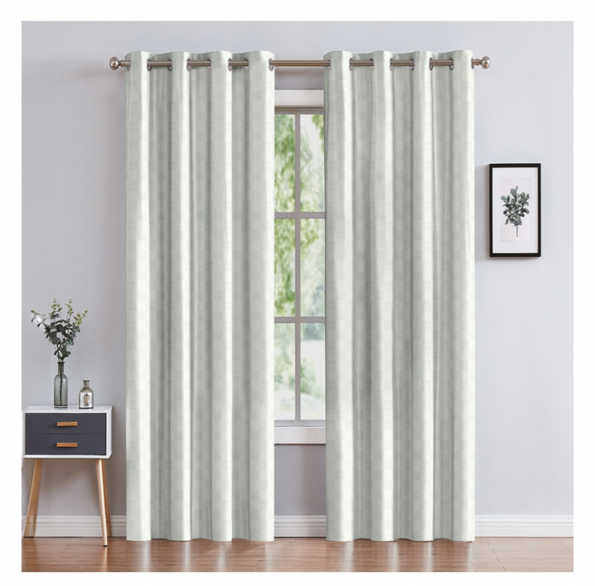 MIXIE EMBOSSED BLACKOUT PANEL CURTAIN