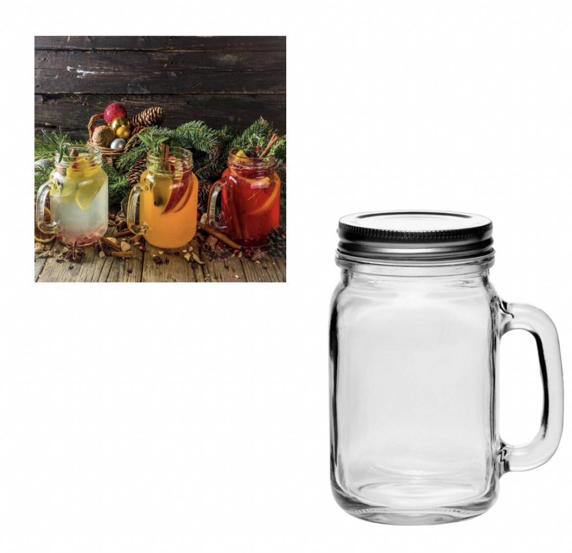 GLASS MASON JAR