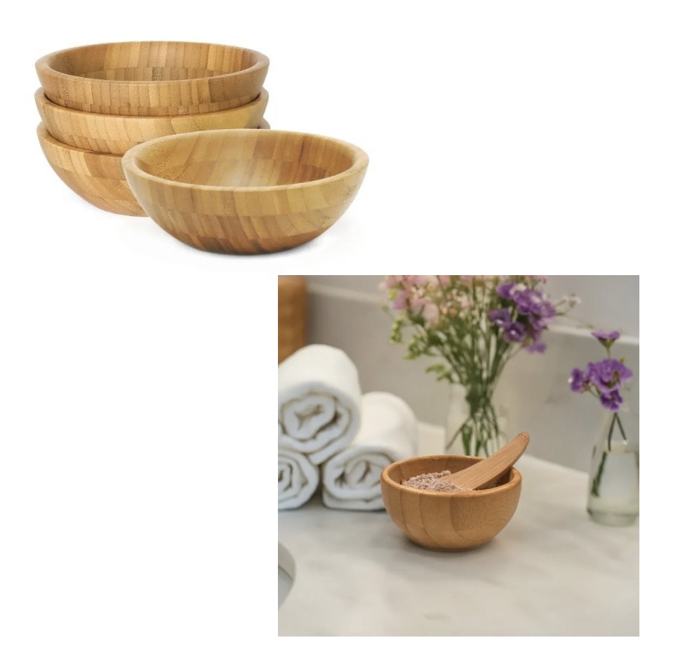 WOODEN BAMBOO BOWL