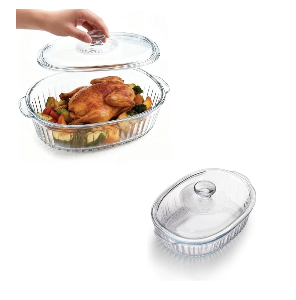 OVAL GLASS BAKING DISH