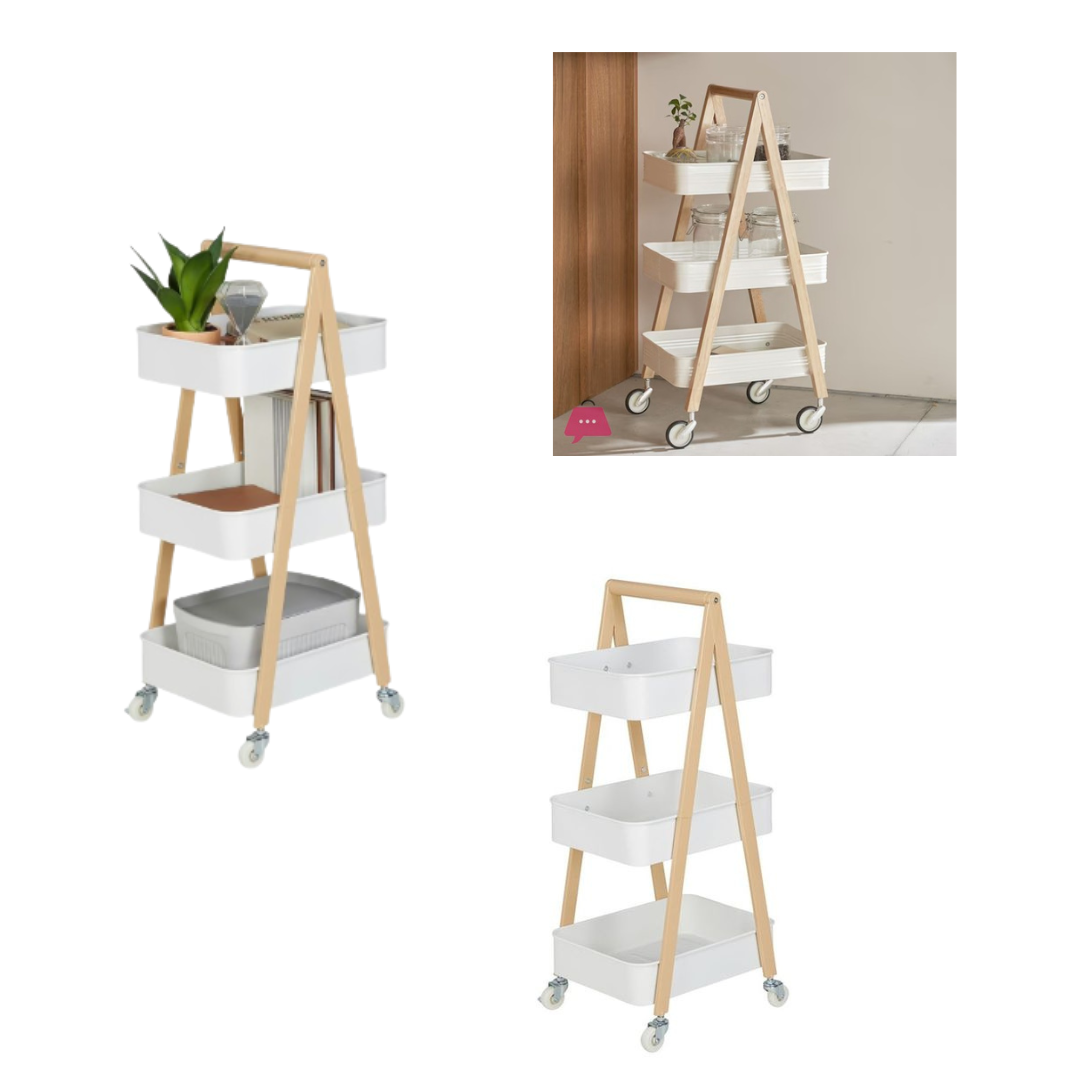 3 TIER TROLLEY CART