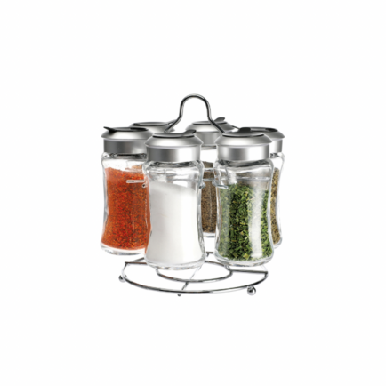 GLASS SPICE JAR SET
