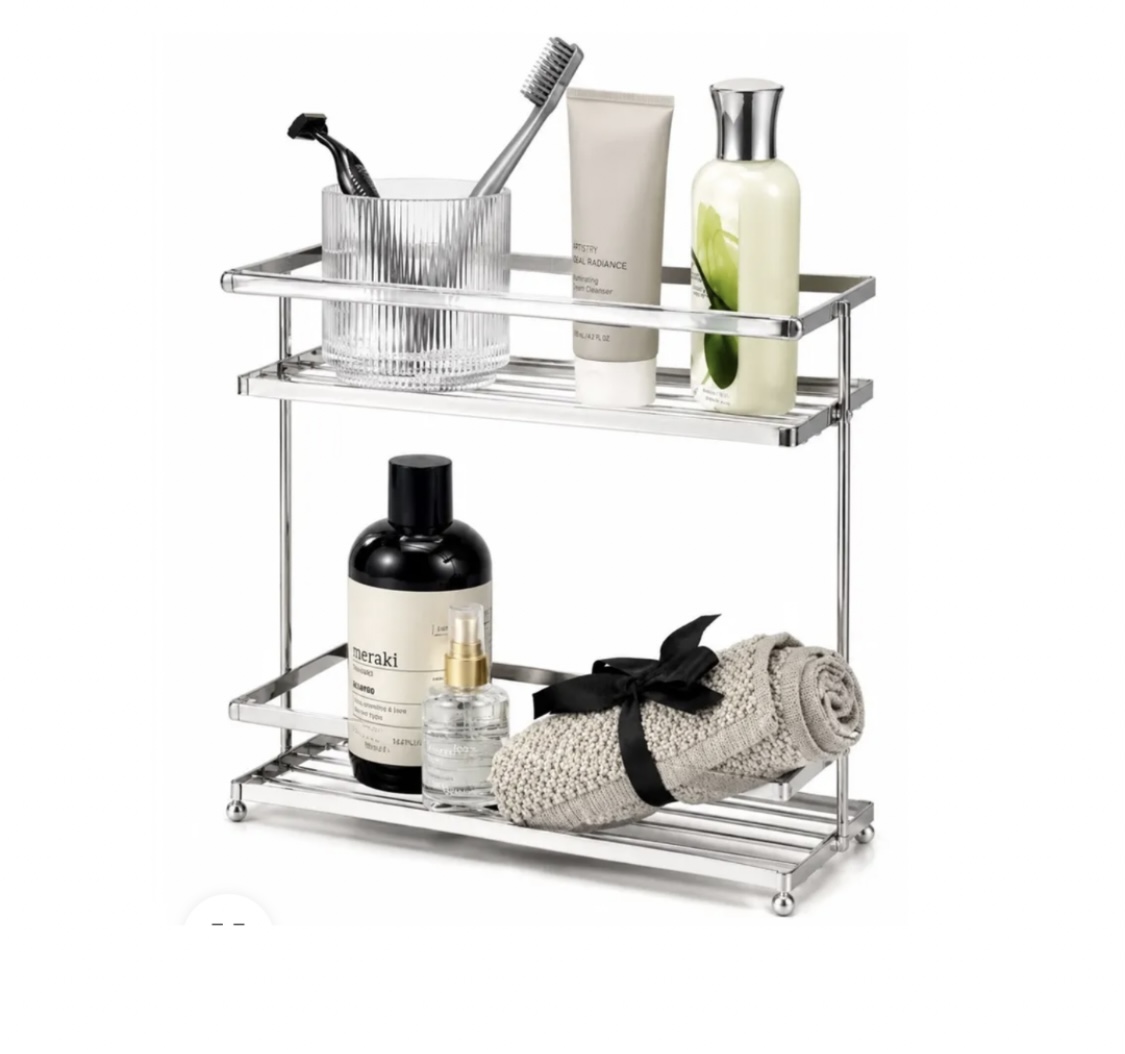 2 TIER VANITY METAL ORGANIZER