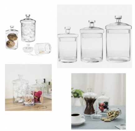 GLASS STORAGE JAR