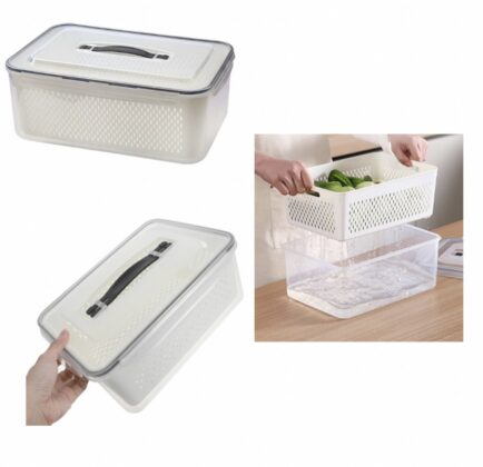 PLASTIC STORAGE CONTAINER WITH HANDLE