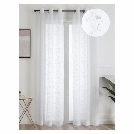 LIGHT LEAVES SHEER PANEL CURTAIN