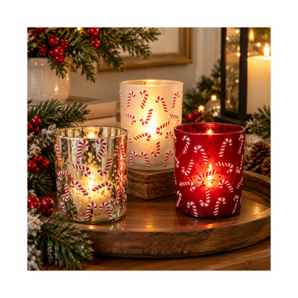 GLASS CANDLE HOLDER
