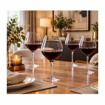 SLANTED WINE GLASS