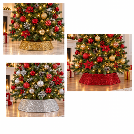 SEQUIN CHRISTMAS TREE COLLAR