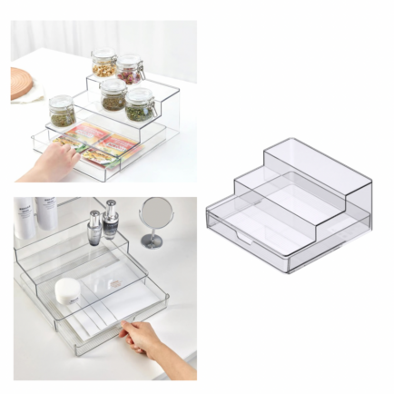 3 TIER ORGANIZER WITH PULL OUT DRAWER