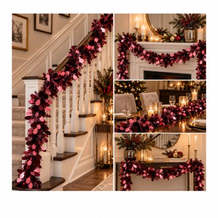WINE RED GARLAND