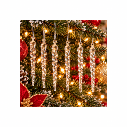 6pc ACRYLIC ICICLES